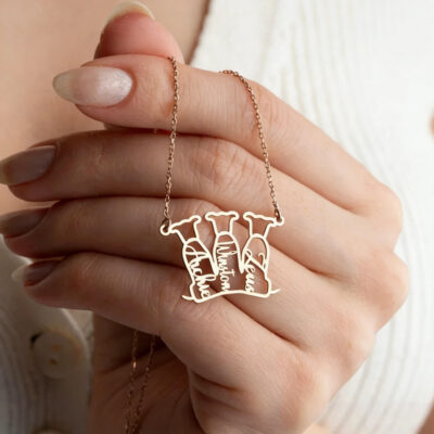 Haiyufly Custom Dog Name Necklace for Women Stainless Steel Jewelry Multiple Pet Name Choker Chain Personalized Memorial Gift